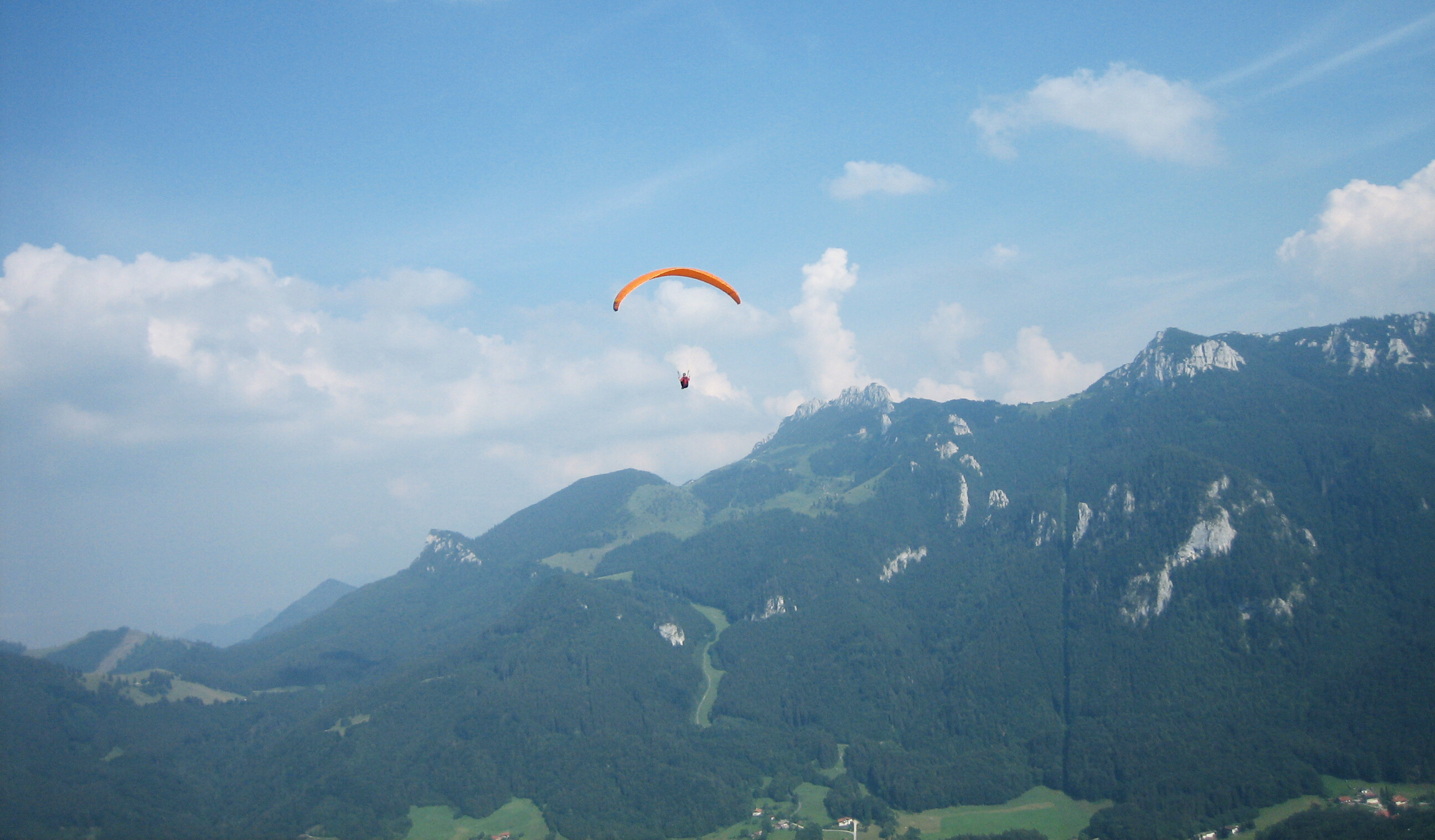 Gleitschirmfliegen an der Kampenwand