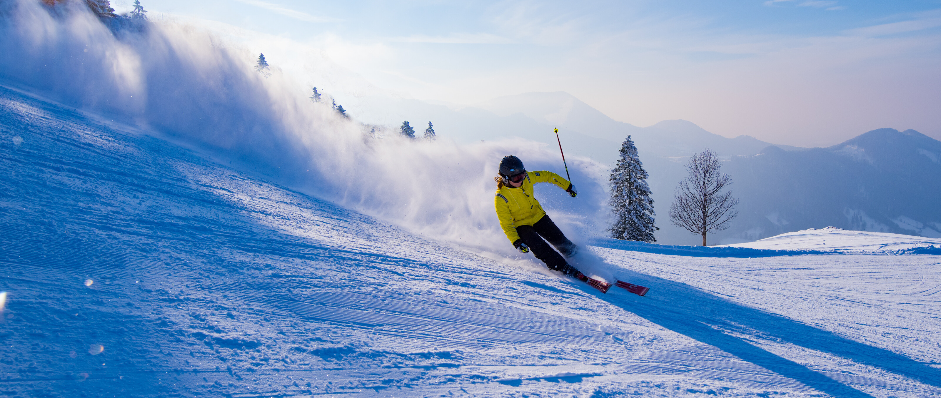 Skifahrer an der Kampenwand