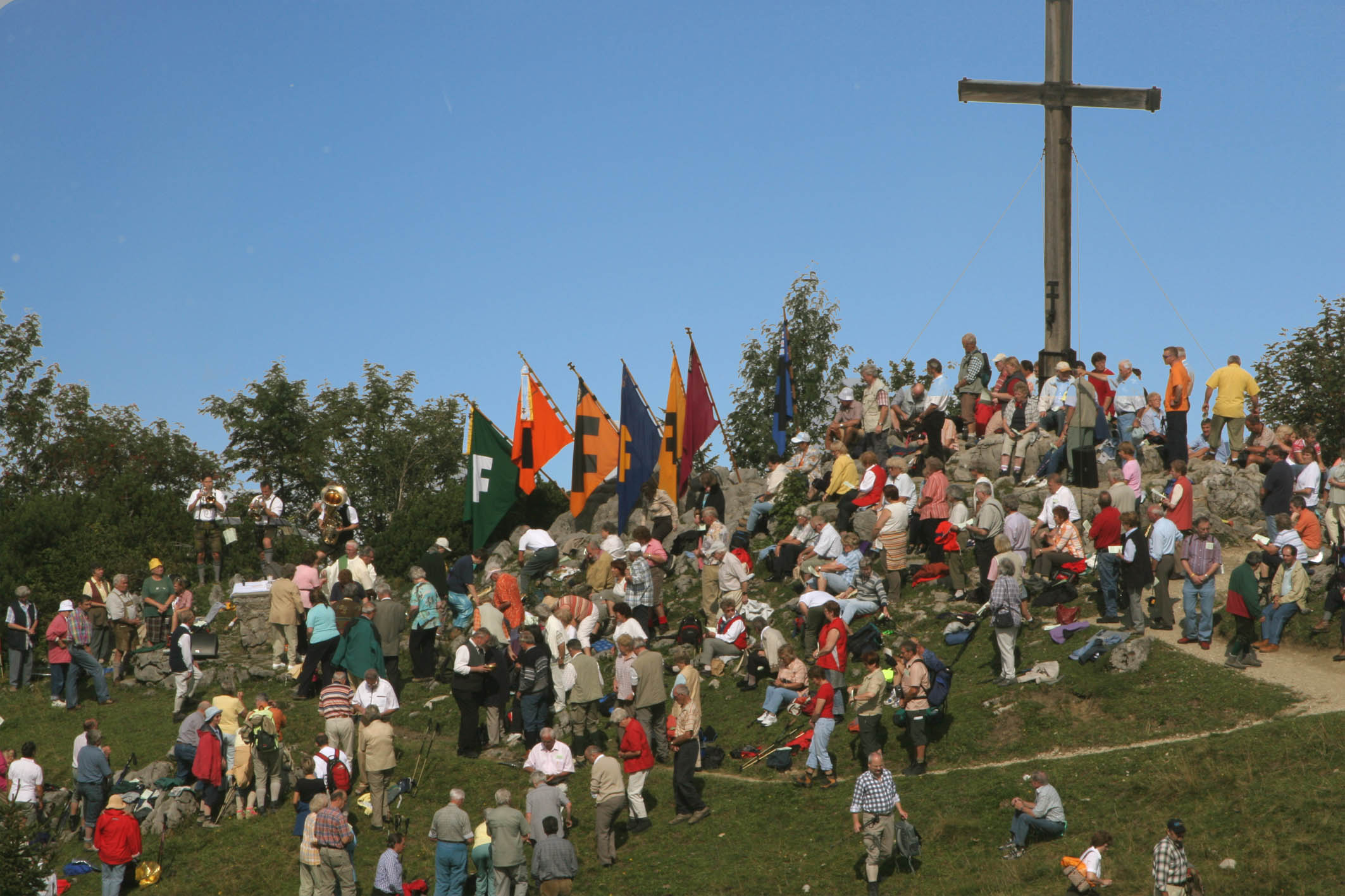 Katholischer Gottesdienst an der Kampenwand