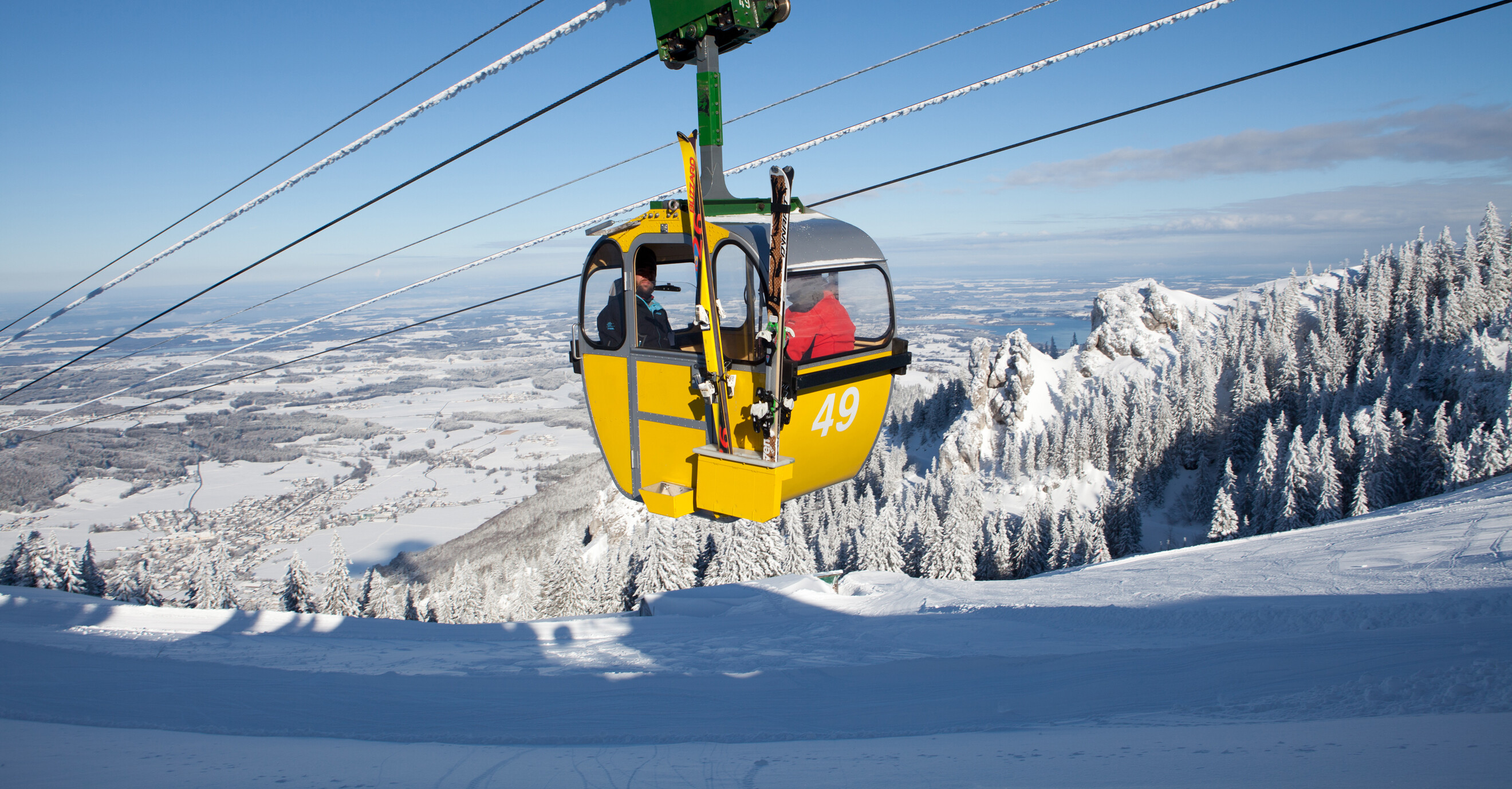 Die Kampenwandseilbahn im Winter