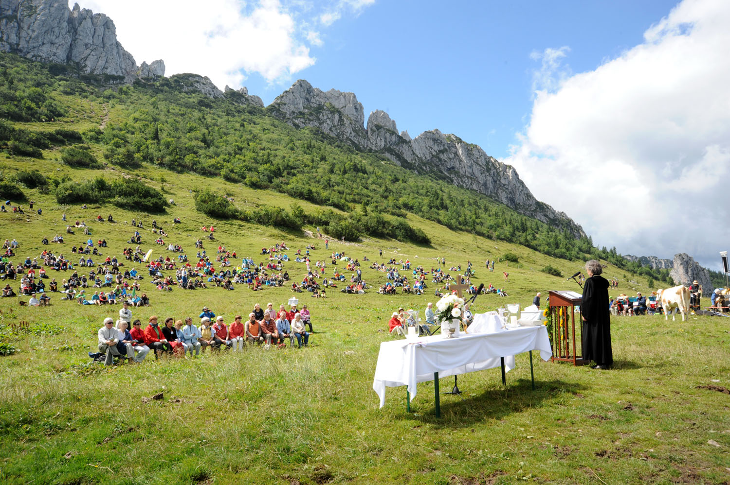 Evangelischer Gottesdienst an der Kampenwand